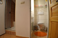 Dusche und WC Ferienwohnung Lübeck