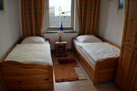 Schlafzimmer Ferienwohnung Lübeck